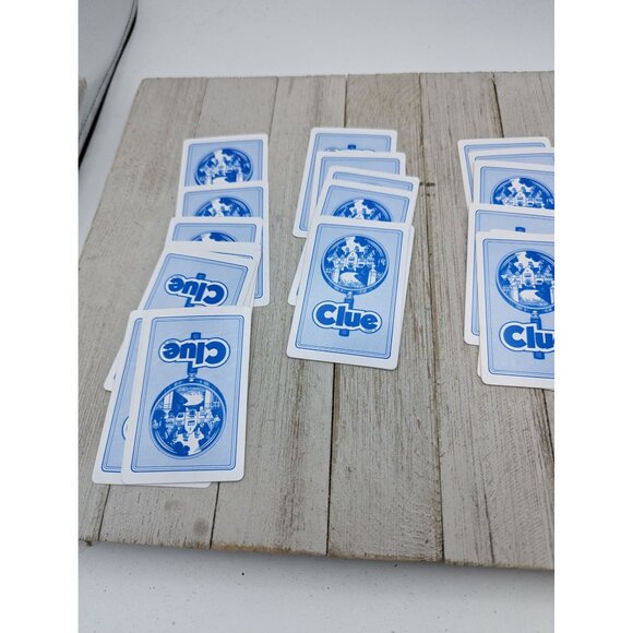 2014 Classic 1986 Clue Board Game Replacement Parts Cards Weapons Suspects Rooms - Picture 6 of 6